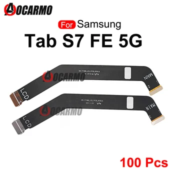 100 бр./лот За Samsung Galaxy Tab S7 FE 5G T736B LCD екран, Жак за Дисплея, Гъвкав Кабел, Дубликат Част