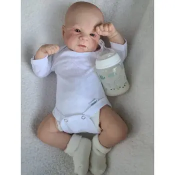 17-инчовата Готова Боядисана кукла Bebe Reborn Meltem Newborn Кукла боядисване на Косата 3D цвета на кожата, Видимите вени Благородна кукла