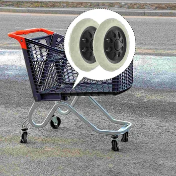 2 комплекта на завъртане колелце за багаж, колички, колела за пазаруване, сменяеми колела за колички аксесоари за Каучук + пяна