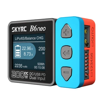 2023 Зарядно устройство SkyRC B6 нео dc 200 W 10A/PD 80 W 20 В 5A 1-6 S LiPo Баланс на Батерията, Зарядното Устройство Разрядник LiHV Нимх SK-100198