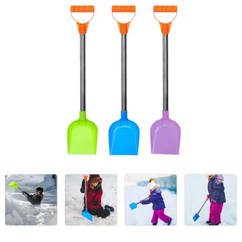 3 Бр. Детски улични инструменти за сняг, Забавна играчка, Гребло за пясък от неръждаема стомана, интересна играчка