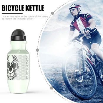 550 Мл Множество Велосипедна бутилка за изстискване, запечатани велосипедна бутилка за вода с пылезащитной капак, съдове за спорт на открито, Колоездене