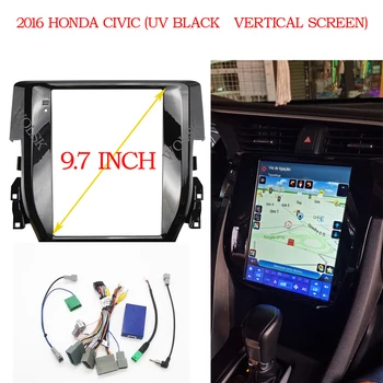 9,7-инчов автомобили аудиокадра Fasxia, панел за авто радио, панел за GPS-навигация и интересите на HONDA CIVIC 2016