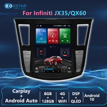 Android 11 Tesla Екран Авторадио За Infiniti QX60 JX35 2014-2019 Carplay Безжично Автомобилно Радио Стерео Мултимедиен Плеър 8G + 128G