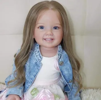 FBBD Индивидуални ограничени доставки на 28-инчов кукла-Реборн Кэмми с коса ръчна изработка, Вече готовата кукла, друго рокля