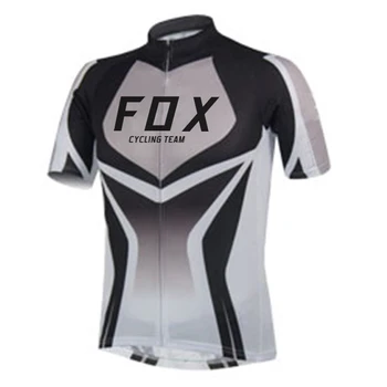 Fox Cycling Team Мъже Мтб Спортна Езда С Къси Ръкави Roupa De Ciclismo Masclino Велосипедна Риза С Къс Ръкав Състезателна Дрехи За Езда