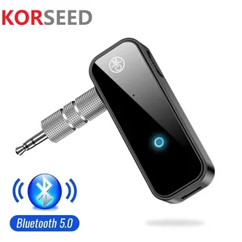 KORSEED Bluetooth Адаптер 5,0 2-в-1 Предавател-приемник, Аудио AUX вход 3.5 мм Жак-ключ за кола, ТВ Аудио, Проектор, КОМПЮТЪР, слушалки