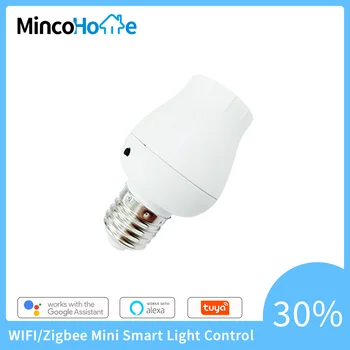 Minco Home Smart Sasha Wifi Zigbee E26 E27 Безжичен ключ Основата на лампата на Притежателя на дистанционното Управление на Ключа за лампата за осветление дома