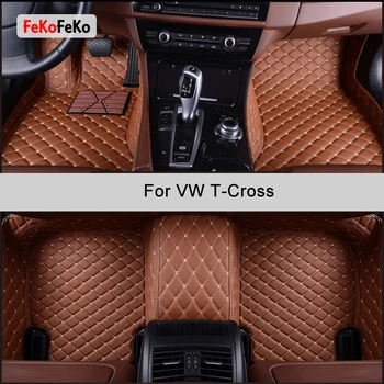 Автомобилни постелки FeKoFeKo по поръчка за VW T-Cross, Автоаксесоари, Килим за краката