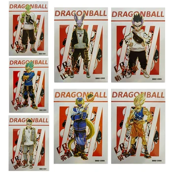 Аниме Dragon Ball Beerus Piccolo фигурка Сън Гохана CR пълен комплект Игри колекции от флаш-карта на детска играчка за рожден ден, подарък за Коледа