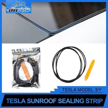 Гореща разпродажба Водоустойчива гумена уплътнението на предното стъкло, намаляване на шума и звукоизоляционное пръстен за 3 Tesla/Y оборудване запечатване полагане на покрива