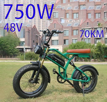 Достъпен Akez 20 Инча Suron Електрически Планински Dirt City Fat Tire E Bike 750 W/1500 W Ретро Ebike Възрастен Офроуд Мотоциклет