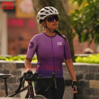 Жена гащеризон ODA с къси ръкави, уличен велосипеден костюм 2023, нова форма на пътна екип, индивидуален комплект