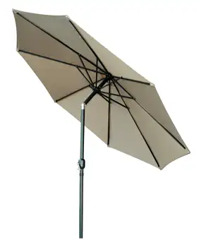 Иновации на марката, 10-инчов чадър за вътрешен двор с наклон, кафяв