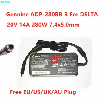 Истински DELTA ADP-280BB B 20 В 14A 280 W 7,4x5,0 мм Адаптер за лаптоп, Зарядно устройство