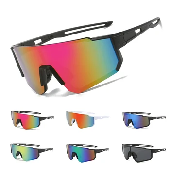 Колоездене слънчеви очила с защита от ултравиолетови лъчи за мъже и жени, ветроупорен слънчеви очила в голяма рамка, спортни очила на открито, выпученные очите