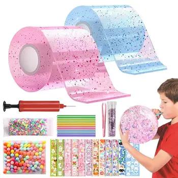 Комплект за сапунени мехурчета Nano Tape Bubble за духаше детски балони, Комплект за работи от акрил материал Bubble САМ Занаятите Kit За дома, училище, пътувания и други