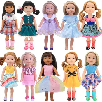 Кукла Мода Рокля, Пола, За 14,5 Инча Американската кукла Нанси и 32-34 см кукла Паола Рейна за Нашето поколение, Играчка за Момичета, направи си сам