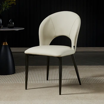 Луксозни Красиви трапезни столове, модерни бели трапезни столове в скандинавски европейски стил, Дизайнерски мебели за хола Sedia Da Pranzo, кухненски мебели