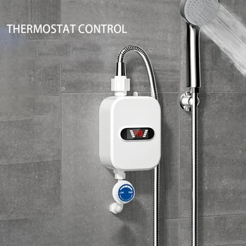 Мини ЕС Щепсел Незабавен Нагревател за топла вода Електрически кран за душ