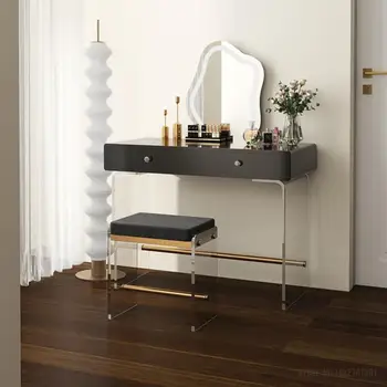 Модерен Луксозен Тоалетка с огледало За Жената, Европейската Жена, Изчистен Тоалетка За Спалня, Класически Мебели за дома