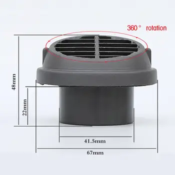 Отдушник ръчната нагревател, въртящо се на 360 градуса, здрав черен нагревател, отдушник за кола, авто директно замества резервни части за ремонт на