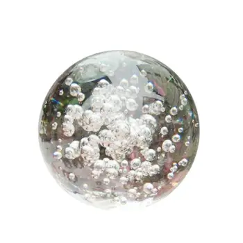 Прозрачна сфера с мехурчета, изкуствен кристал стъклена топка, Декорация за вашия офис, Стъклен глобус, Украса за дома, Подарък за фестивала