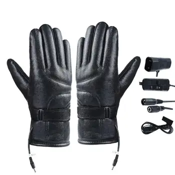 Ръкавици с USB-топъл, акумулаторна зимни ръкавици за жени, водоустойчиви ястия, улично облекло за работа, спорт, разходки, велосипеди