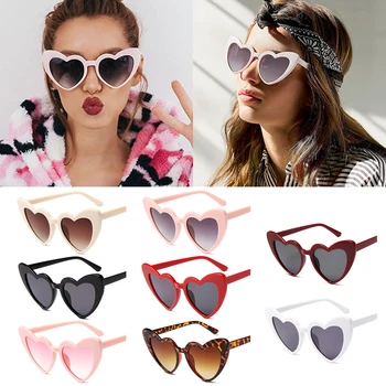 Слънчеви очила във формата на сърце за жени Fashion Love Heart Слънчеви очила с UV400 Защита Eyewear