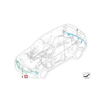 Теглене на Кабели Радара на Предната Броня на автомобила 61126991959 за BMW X3 G01 G08 X4 G02 2017-2021 Инсталация Система за помощ при паркиране PDC