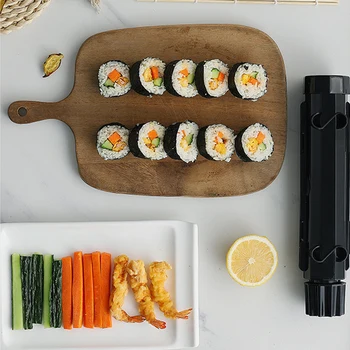 Форма за приготвяне на суши Цилиндрична Форма за валяци за суши, набор за приготвяне на суши със собствените си ръце, кухненски инструмент за приготвяне на суши, freerolls
