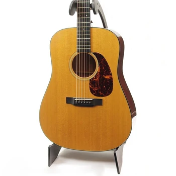 C. F D-18E Акустична електрическа китара от твърда дървесина смърч в стил Ретро, Черно Дърво