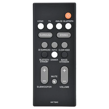 Дистанционно управление високоговорител VAF764 за Yamaha ATS-1080 ATS1080 YAS-108 Смяна на Аудио дистанционно управление