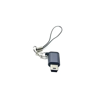 Конвертор Mini Type-C Мини USB Адаптер + Каишка за мобилни телефони с Рекорд шофиране Директен доставка