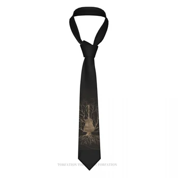 Музикален модел Пастельно-златни Viking, Класическа Мъжка вратовръзка от полиестер Ширина 8 см, аксесоар за cosplay, партита