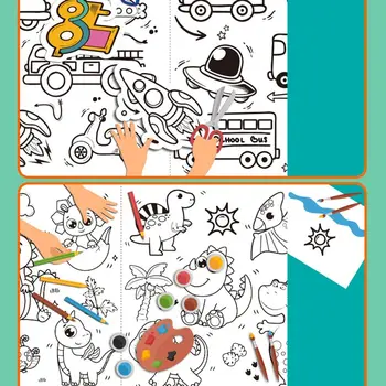 Страница Коледен Подарък за Децата Подарък за Децата Хартия за Colorization Ролка За Рисуване на Графити Ролка Хартия За Рисуване На Тема Животни
