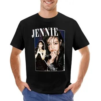 Тениска Jennie Почит, естетическа дрехи, блузи, забавни тениски, риза с домашен любимец принтом за момчета, мъжки памучен тениска