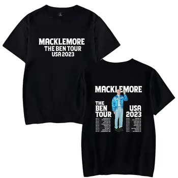 Тениска Macklemore The Ben Tour 2023 С принтом на Световно турне, тениска Унисекс, модерен, хип-хоп, casual стил, къс ръкав
