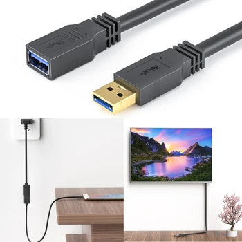 Удължител USB3.0 Поддържа предаване на данни и кабел за зареждане на тел Стабилна предаване на данни кабел за зареждане на Тел Сверхэффективный